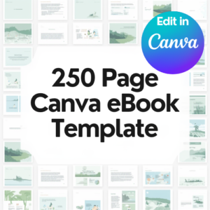 250-Page Canva eBook & Course Workbook Template