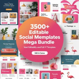 Ultimate Social Media Marketing Mega Bundle – 3500+ Canva Templates
