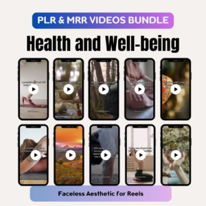 MRR Health & Well-Being Faceless Reels – PLR Video Marketing Bundle
