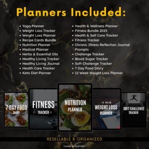 Fitness Planner Mega Bundle with PLR & MRR Resell Rights