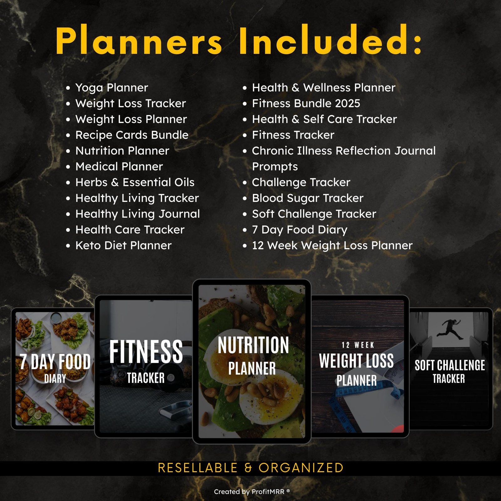 Fitness Planner Mega Bundle with PLR & MRR Resell Rights - Image 2