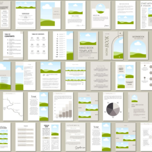 250-Page Canva eBook & Course Workbook Template